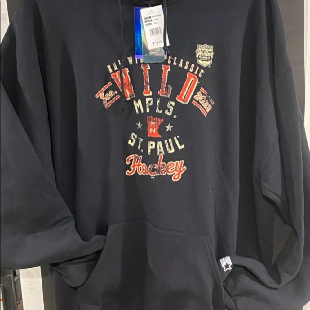 2022 Winter Classic Hoodie Men's Sweatshirt Minnesota Wild NEW NHL S-3XL